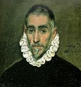 El Greco an unknown man painting